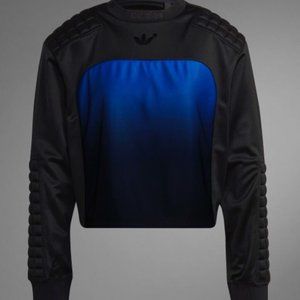 $150 New Women's Adidas Blue Version Soccer Goalkeeper Top Size Med Goalie Top